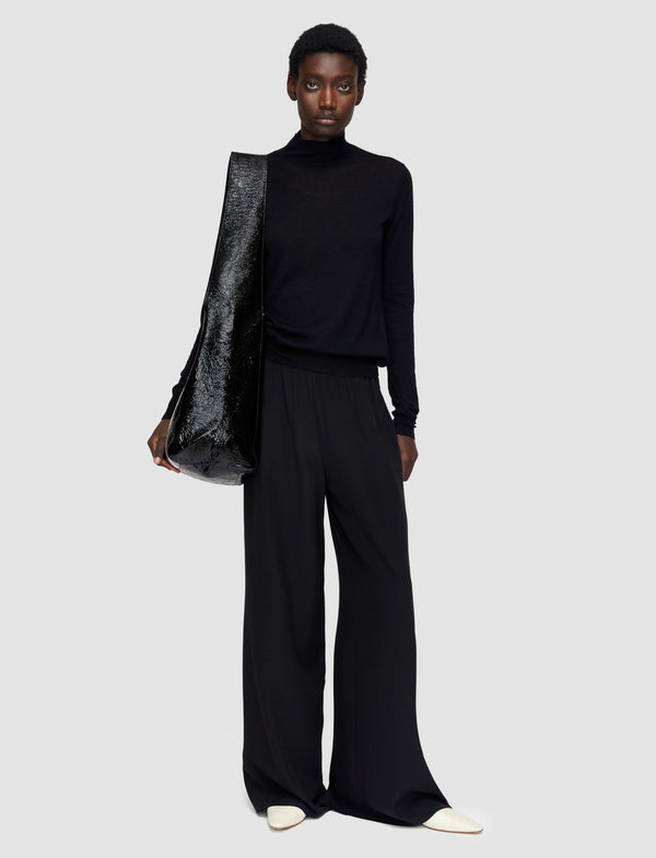 Joseph Cashair High Neck Jumper Black