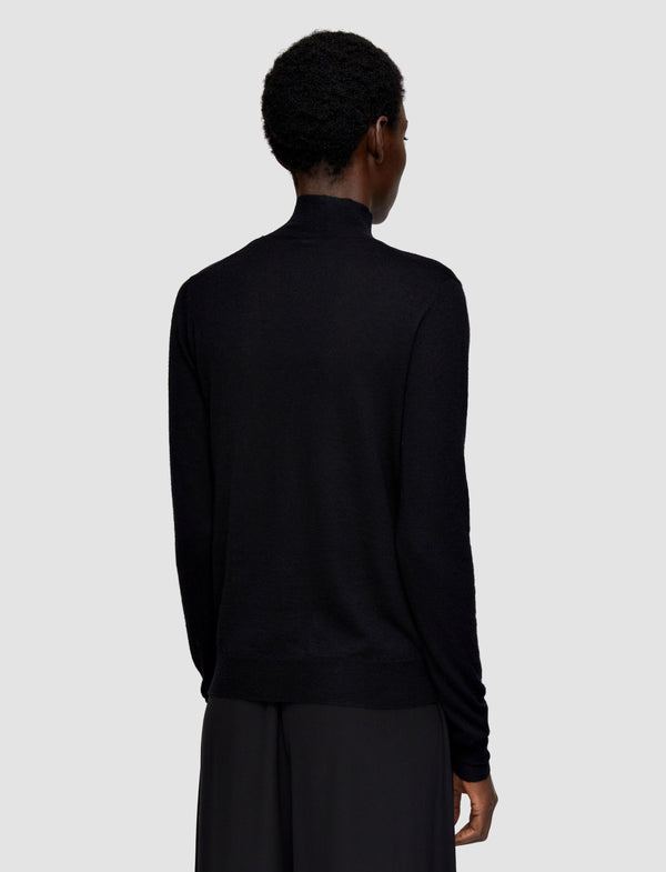 Joseph Cashair High Neck Jumper Black