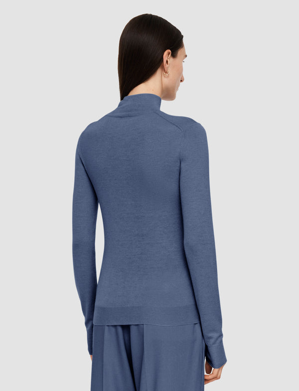 Joseph Cashair High Neck Jumper Harbour