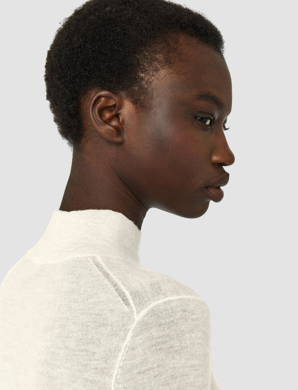 Joseph Cashair High Neck Jumper Ivory