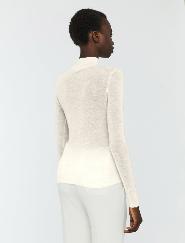 Joseph Cashair High Neck Jumper Ivory