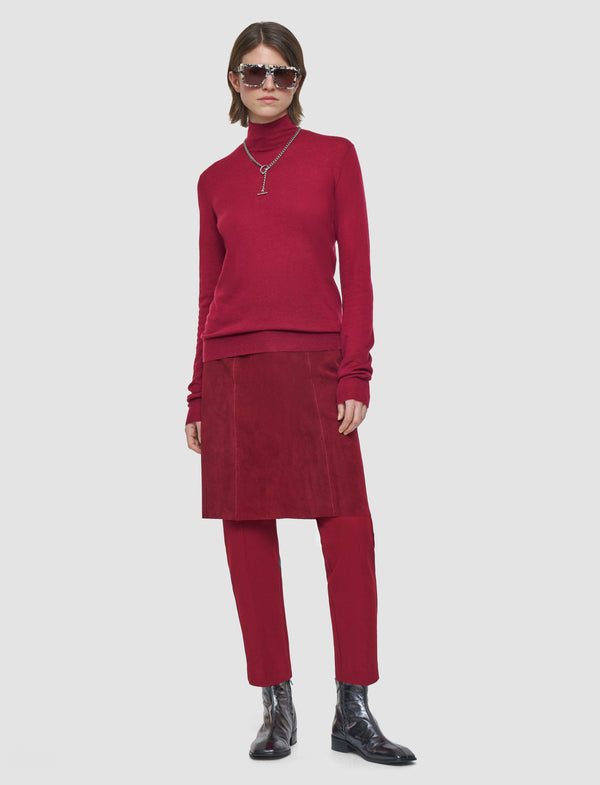 Joseph Cashair High Neck Jumper Ruby
