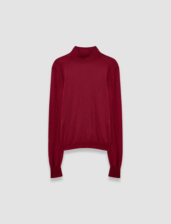 joseph Cashair High Neck Jumper Ruby
