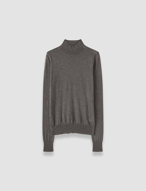 joseph Cashair High Neck Jumper Smoke