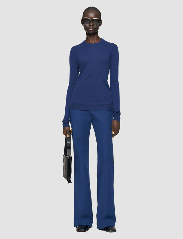 Joseph Cashair Round Neck Jumper Cobalt