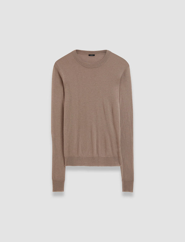 joseph Cashair Round Neck Jumper Escargot