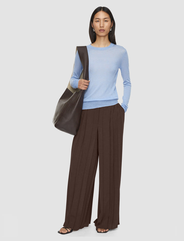 Joseph Cashair Round Neck Jumper Faded Sky