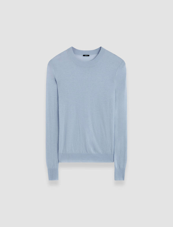 joseph Cashair Round Neck Jumper Faded Sky
