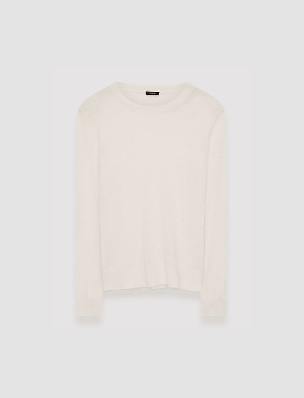 joseph Cashair Round Neck Jumper Ivory