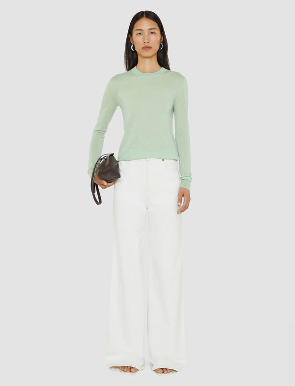 Joseph Cashair Round Neck Jumper Matcha