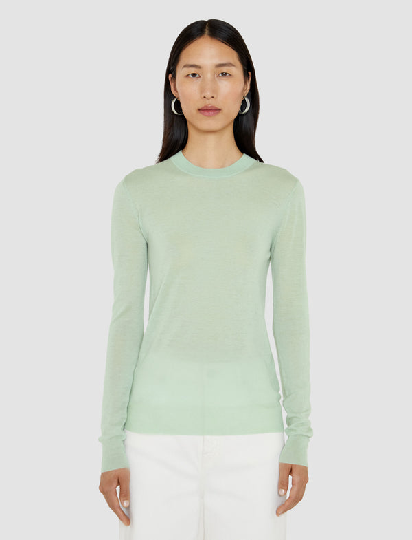 Joseph Cashair Round Neck Jumper Matcha