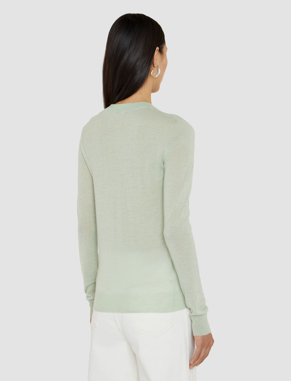 Joseph Cashair Round Neck Jumper Matcha
