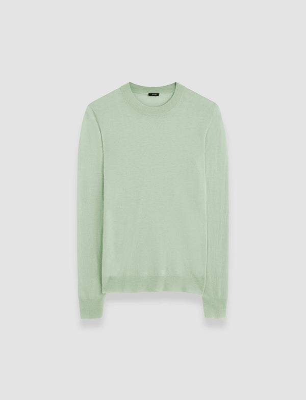 joseph Cashair Round Neck Jumper Matcha