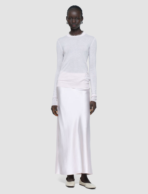 joseph Cashair Round Neck Jumper Rose