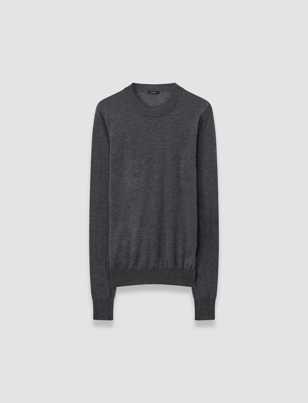 joseph Cashair Round Neck Jumper Smoke