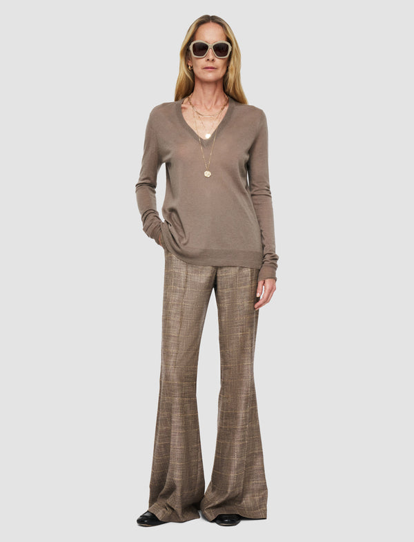 Joseph Cashair V Neck Jumper Escargot