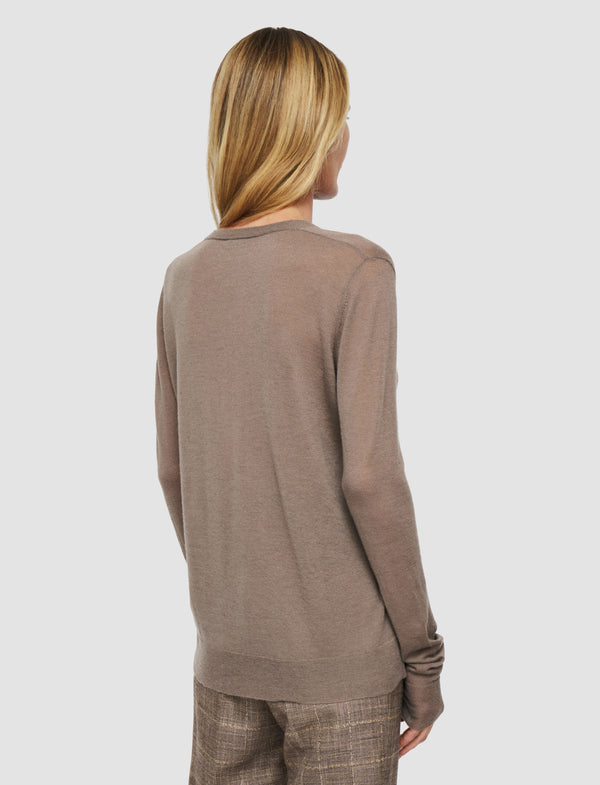 Joseph Cashair V Neck Jumper Escargot