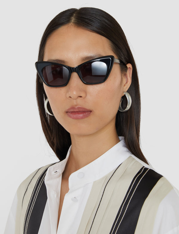 Joseph Cat Eye Sunglasses Black