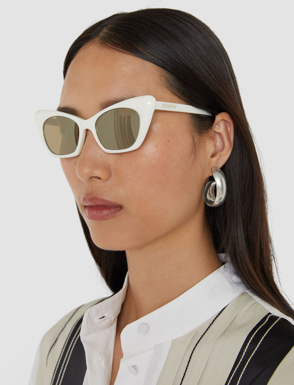 Joseph Cat Eye Sunglasses Ivory
