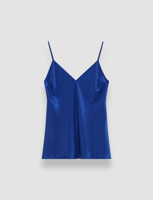 joseph Clea Silk Satin Camisole Cobalt