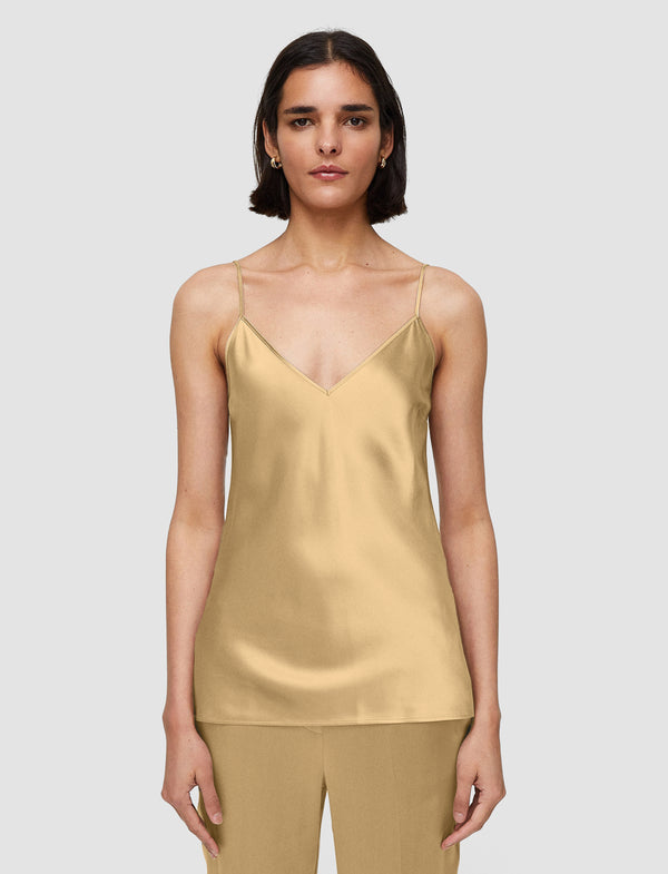 Joseph Clea Silk Satin Camisole Desert Sand