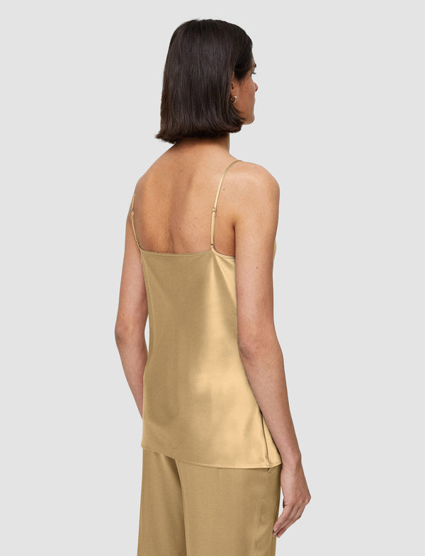Joseph Clea Silk Satin Camisole Desert Sand