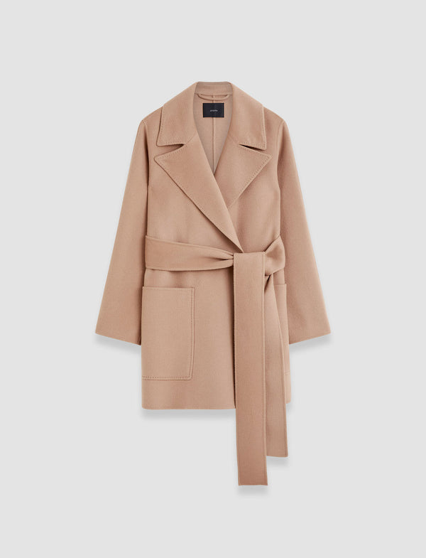 joseph Clemence Double Face Cashmere Coat Blusher