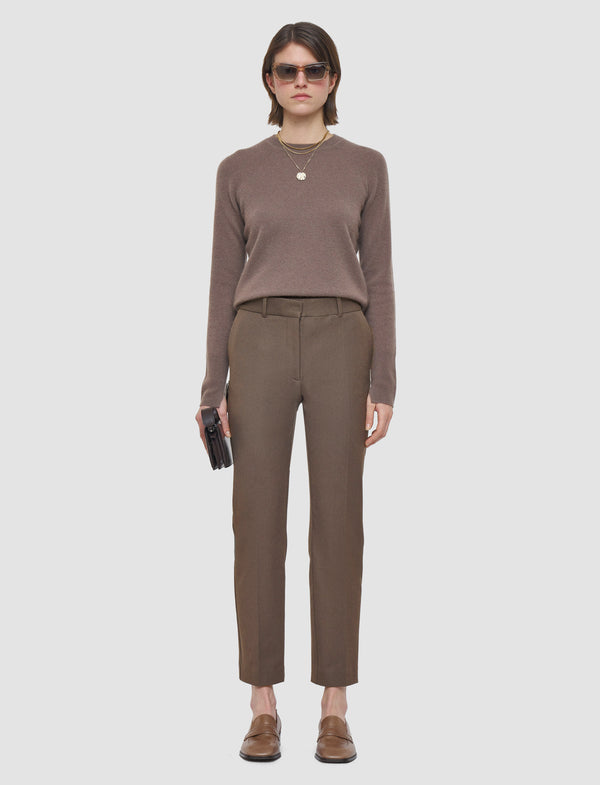 Joseph Coleman Gabardine Stretch Trousers Mushroom