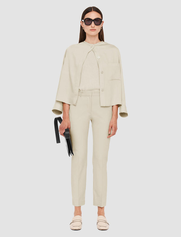 Joseph Coleman Gabardine Stretch Trousers Quail