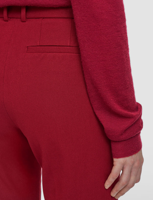 Joseph Coleman Gabardine Stretch Trousers Ruby
