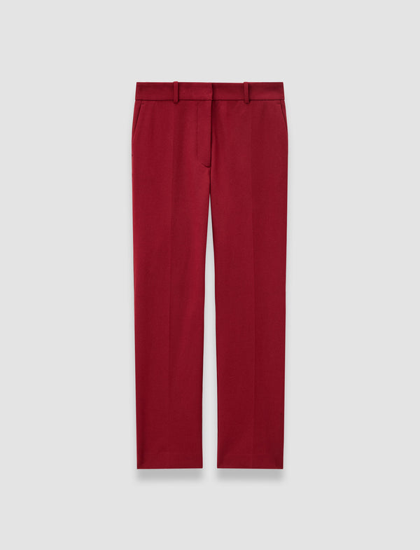 joseph Coleman Gabardine Stretch Trousers Ruby