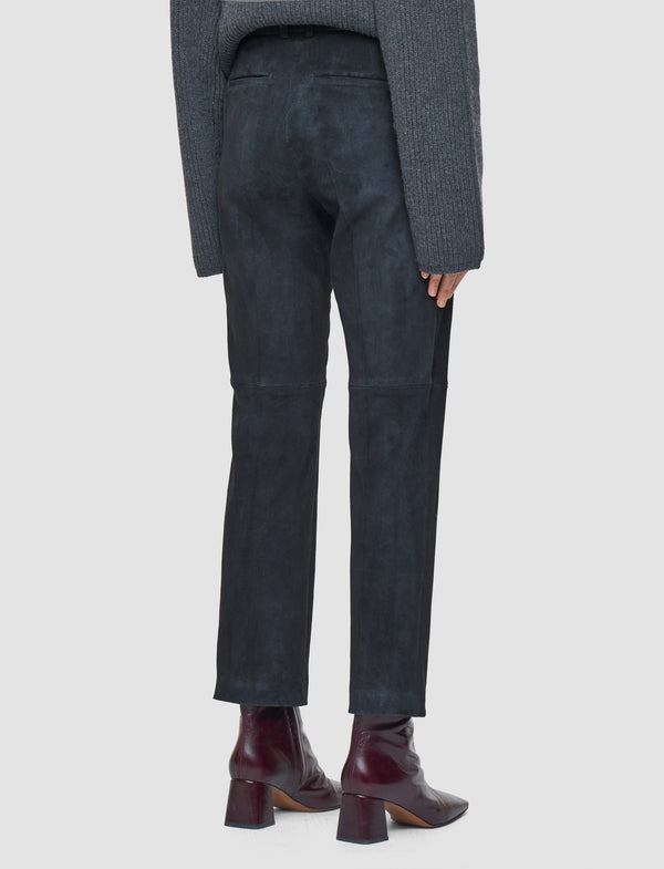 Joseph Coleman Suede Stretch Trousers Smoke