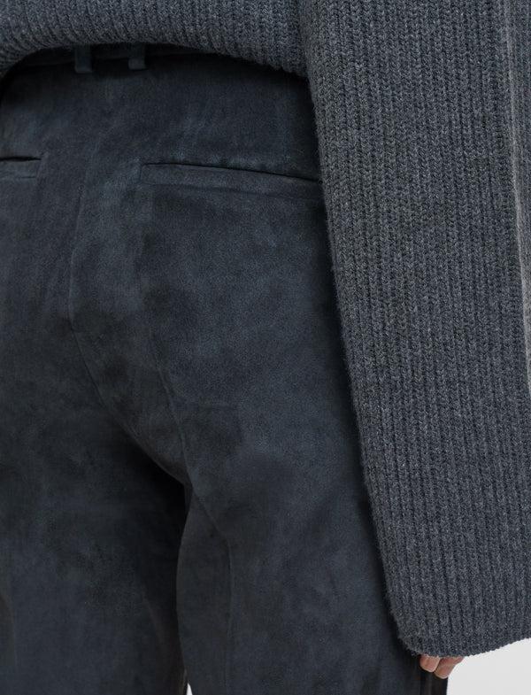 Joseph Coleman Suede Stretch Trousers Smoke