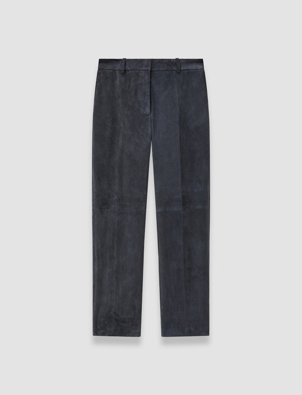 joseph Coleman Suede Stretch Trousers Smoke