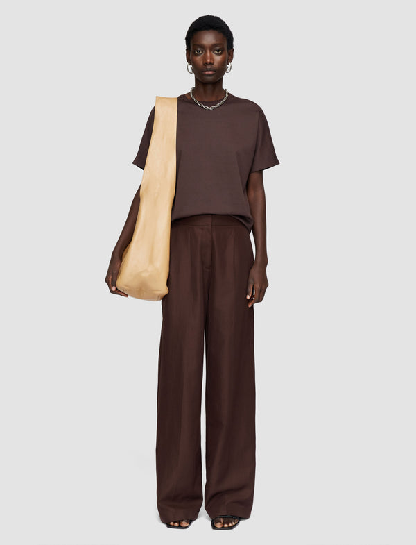 Joseph Comfort Cotton T-Shirt Ebony