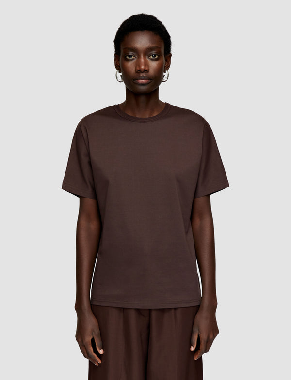 Joseph Comfort Cotton T-Shirt Ebony