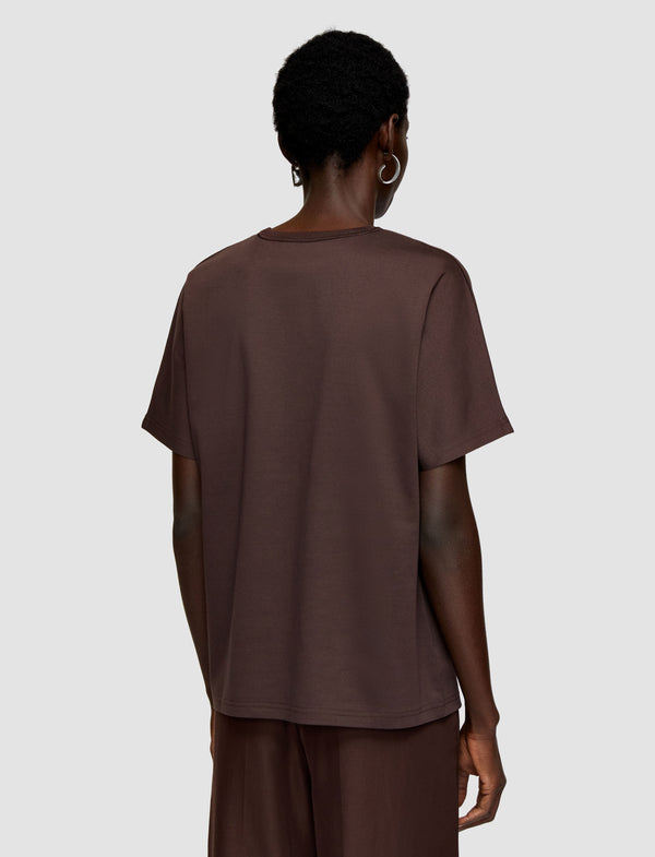 Joseph Comfort Cotton T-Shirt Ebony