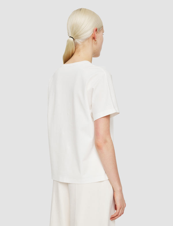 Joseph Comfort Cotton T-Shirt Ivory