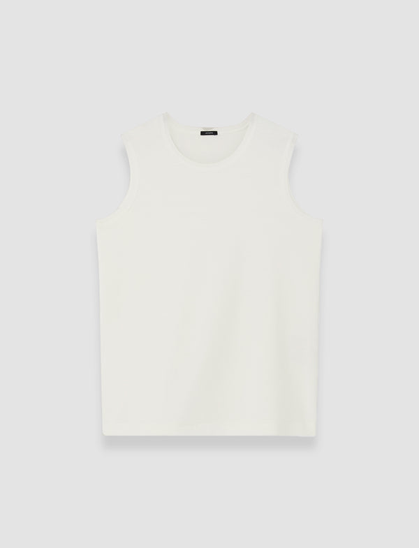 joseph Comfort Cotton Tank Top Ivory
