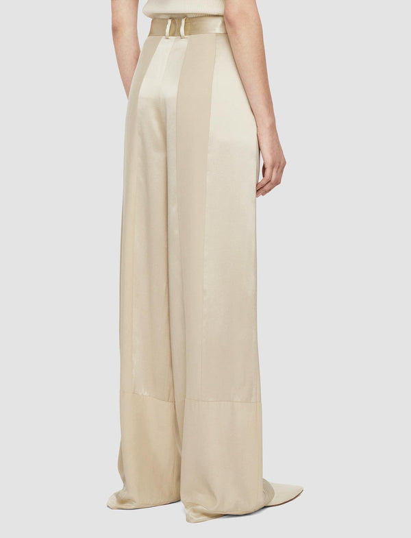 Joseph Corto Shiny Matte Satin Trousers Quail