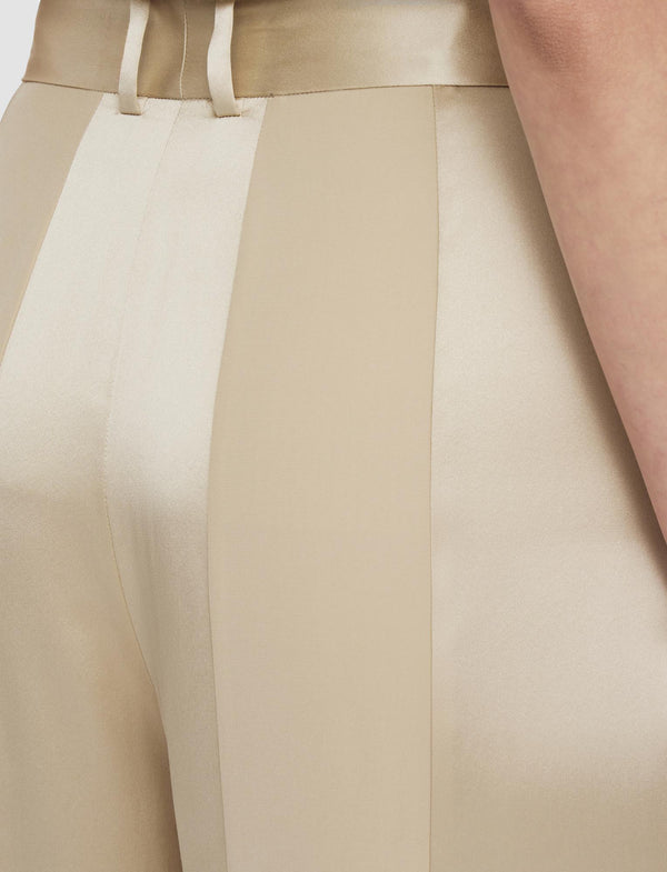 Joseph Corto Shiny Matte Satin Trousers Quail