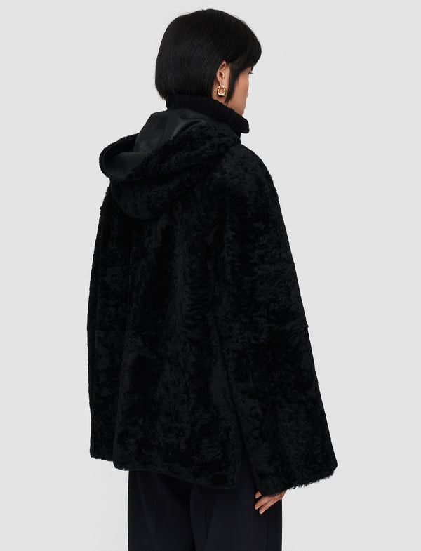Joseph Cosser Reversible Shearling Coat Black