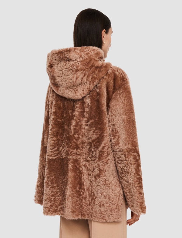 Joseph Cosser Reversible Shearling Coat Blusher