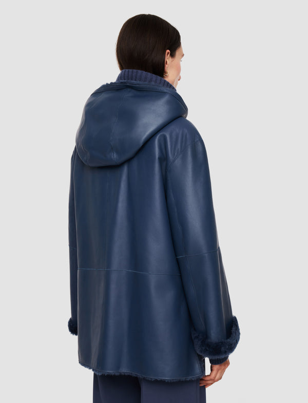 Joseph Cosser Reversible Shearling Coat Harbour
