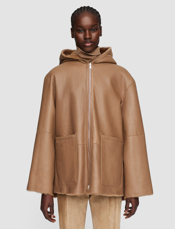 Joseph Cosser Reversible Shearling Coat Oak