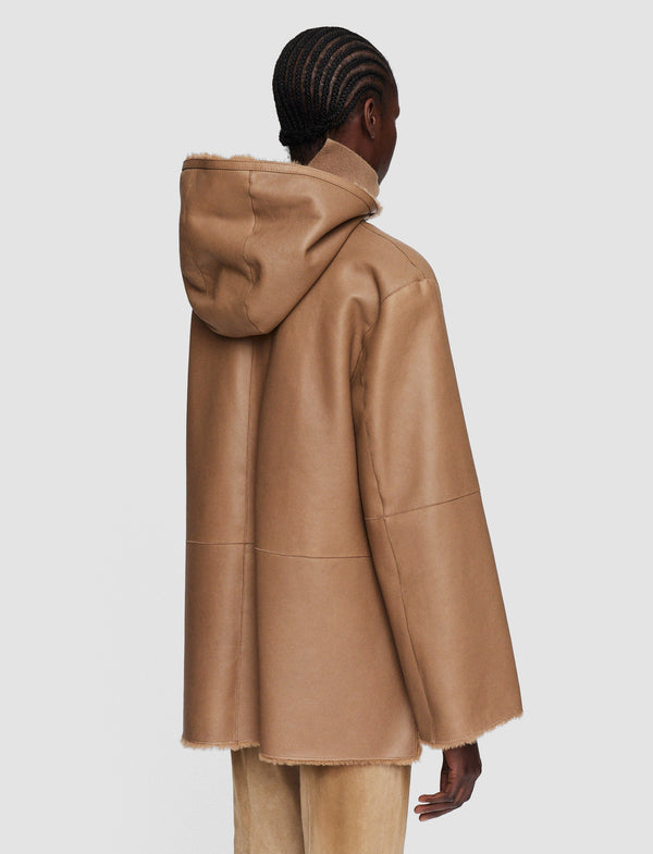 Joseph Cosser Reversible Shearling Coat Oak