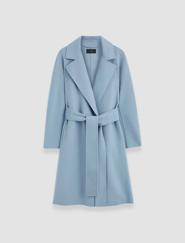 joseph Costa Double Face Cashmere Coat Faded Sky
