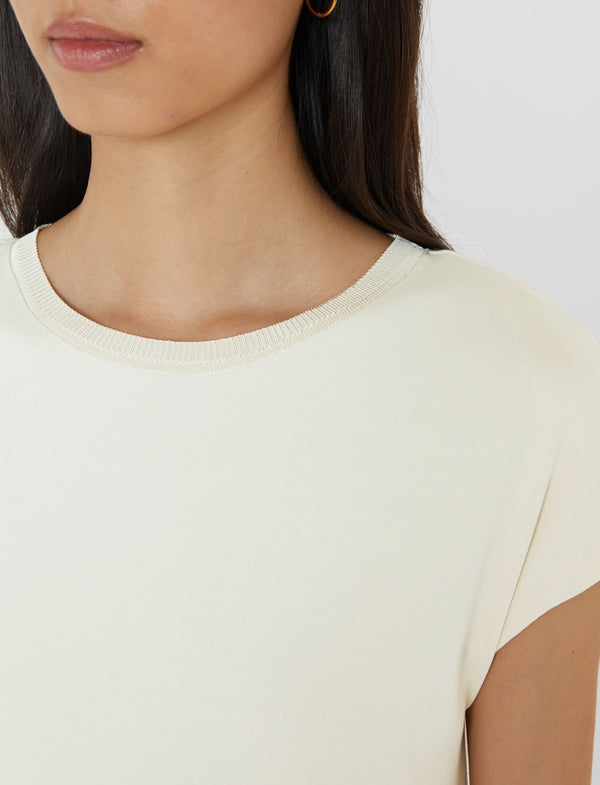 Joseph Cotton Poplin Jersey Dress Seashell