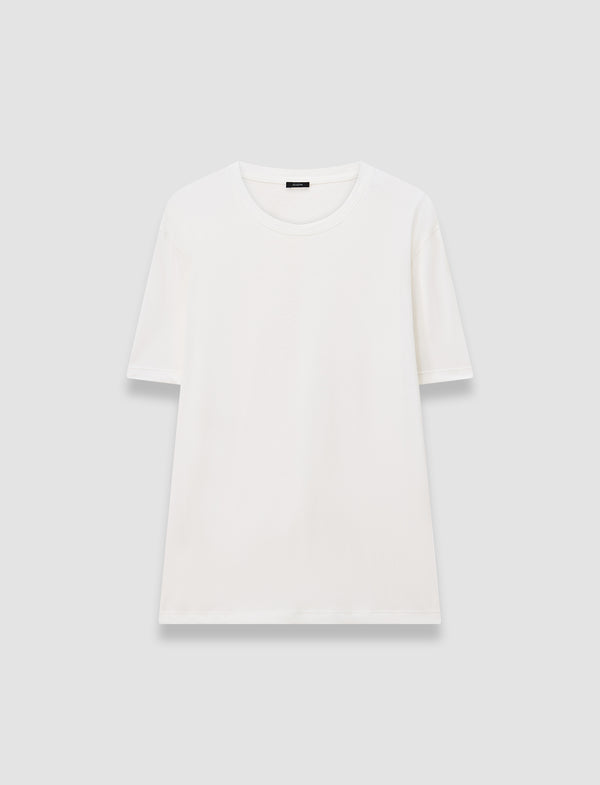 joseph Cotton Silk Jersey T-Shirt Off white
