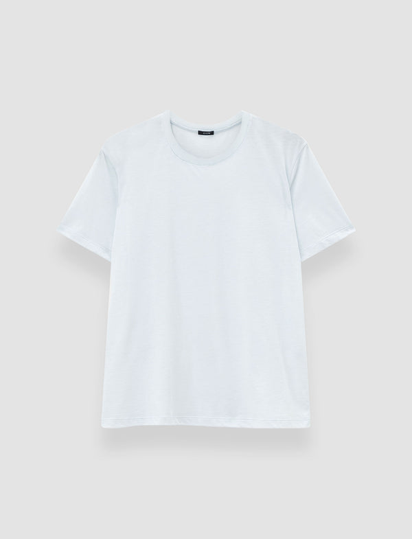 joseph Cotton Silk Jersey T-Shirt Oxford Blue